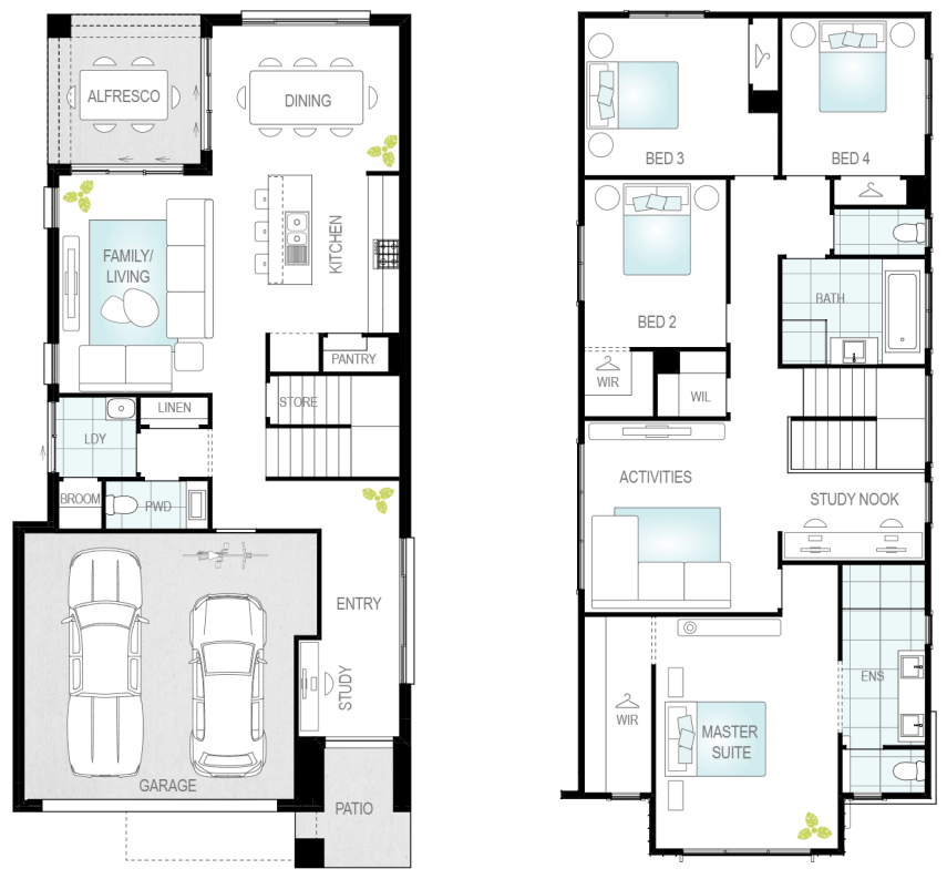 benissa-now-two-storey-standard-floorplan-lhs