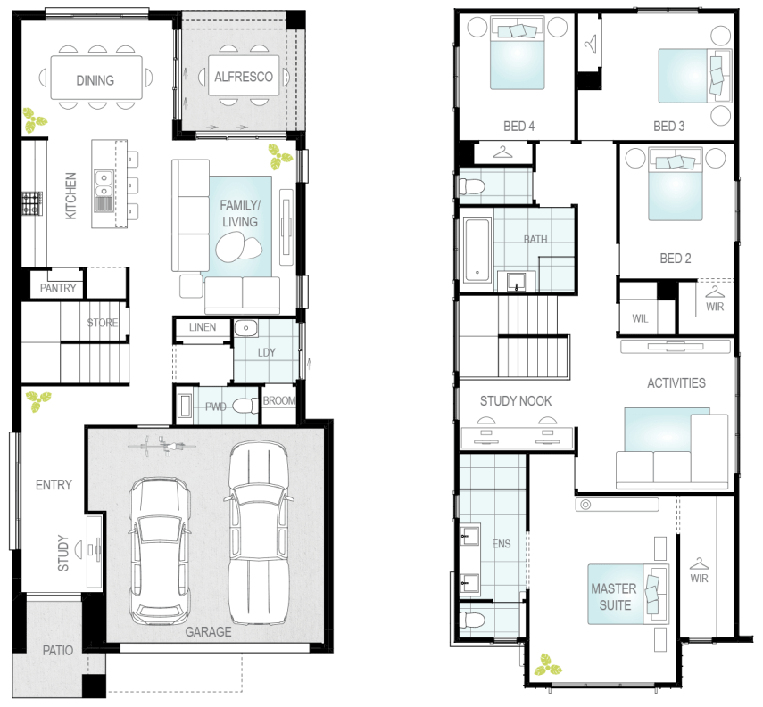 benissa-now-two-storey-standard-floorplan-lhs