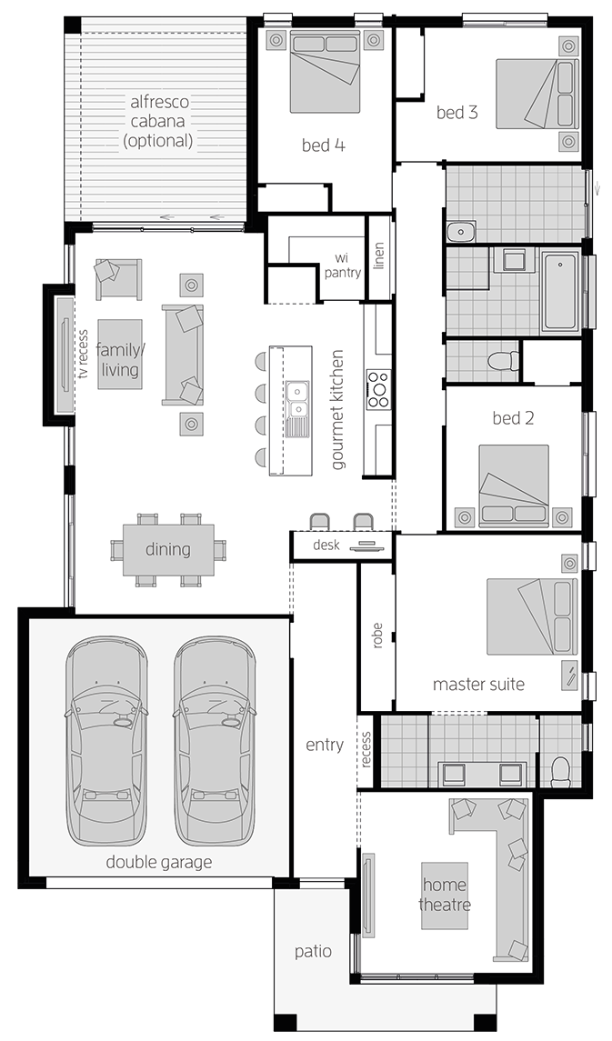 Bexley - Single Storey Floor Plan - McDonald Jones