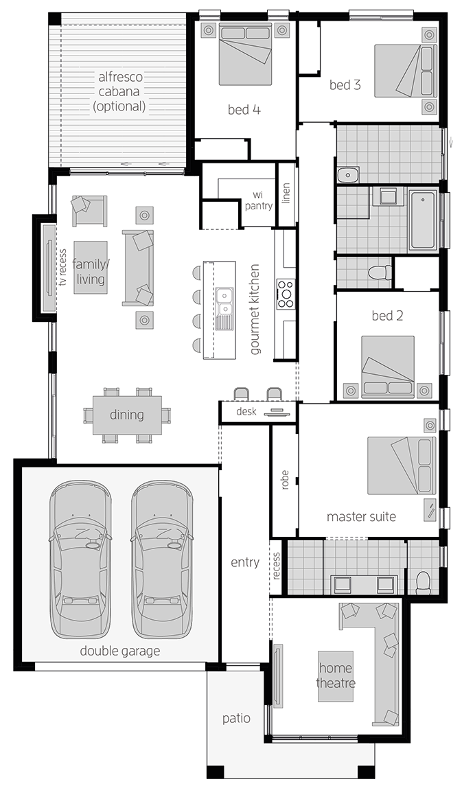Bexley Bexley - Single Storey Floor Plan - McDonald Jones