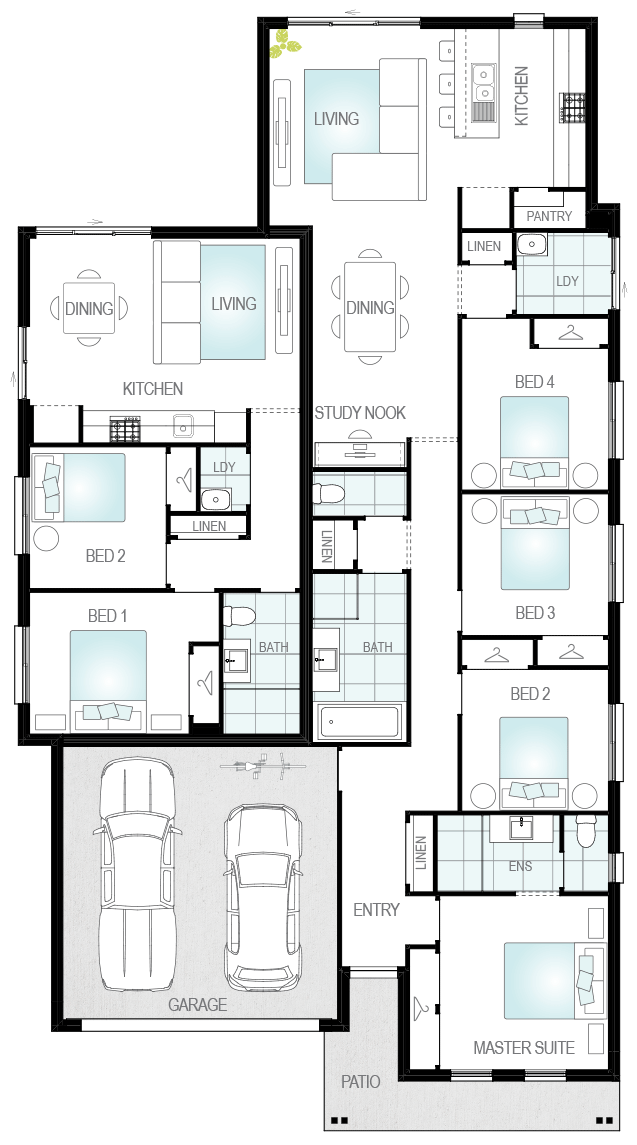 Bragado single storey dual occuapancy