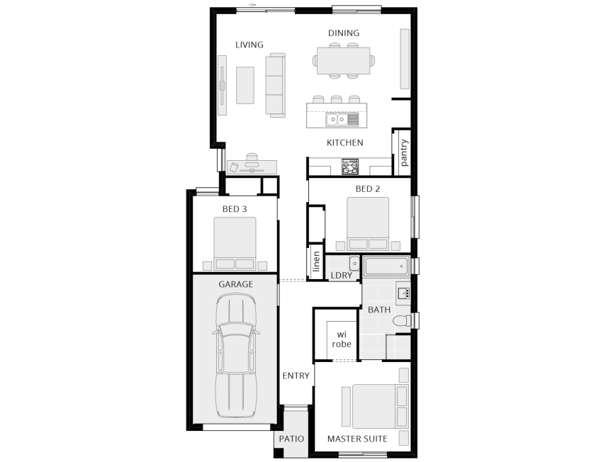 first home buyer floorplan callala standard rhs