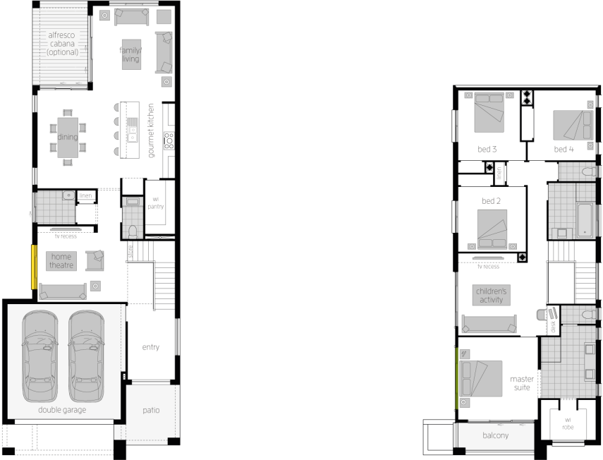 Floor Plan - Tulloch 31 Floor Plan - Tulloch 31 Narrow Block Home- McDonald Jones Homes