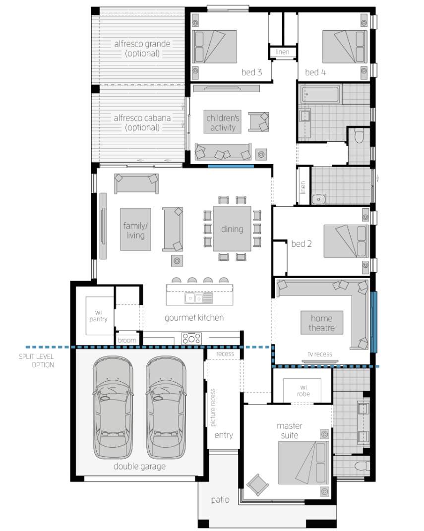 Floor Plan - Capri15 - Luxury Home Floor Plan - Capri15 - Luxury Home - McDonald Jones