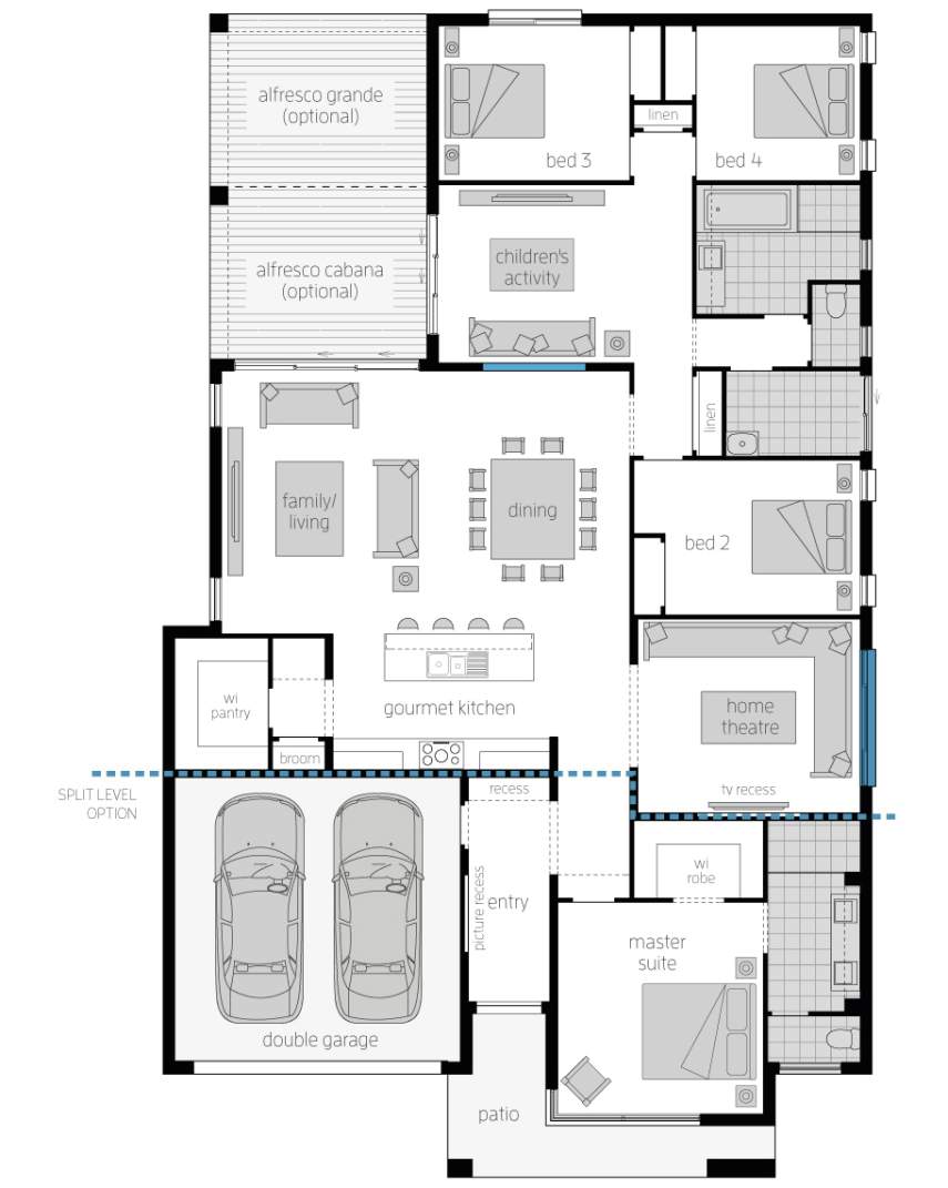 Floor Plan - Capri16 - Luxury Home Floor Plan - Capri16 - Luxury Home - McDonald Jones