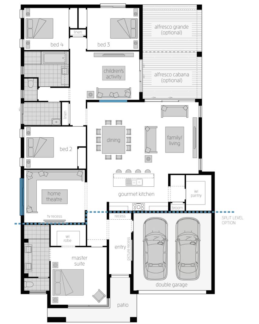 Floor Plan - Capri16 - Luxury Home Floor Plan - Capri16 - Luxury Home - McDonald Jones