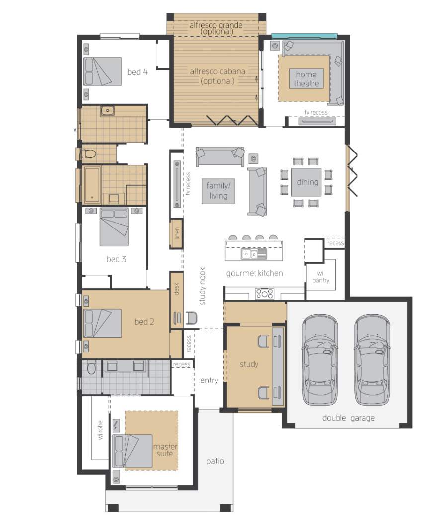 Floor Plan - Essington One - Upgrade - McDonald Jones Floor Plan - Essington One - Upgrade - McDonald Jones