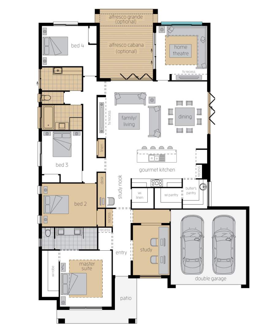 Floor Plan - Essington Two - Upgrade Floor Plan - Essington Two - Upgrade - McDonald Jones