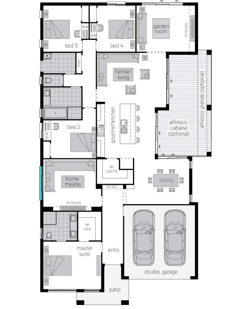 Garden Retreat Open Floor Plans McDonald Jones Homes