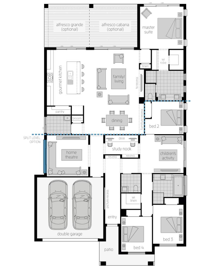 Floor Plan - Miami 16 Floor Plan - Miami 16 Executive Luxury Home - McDonald Jones