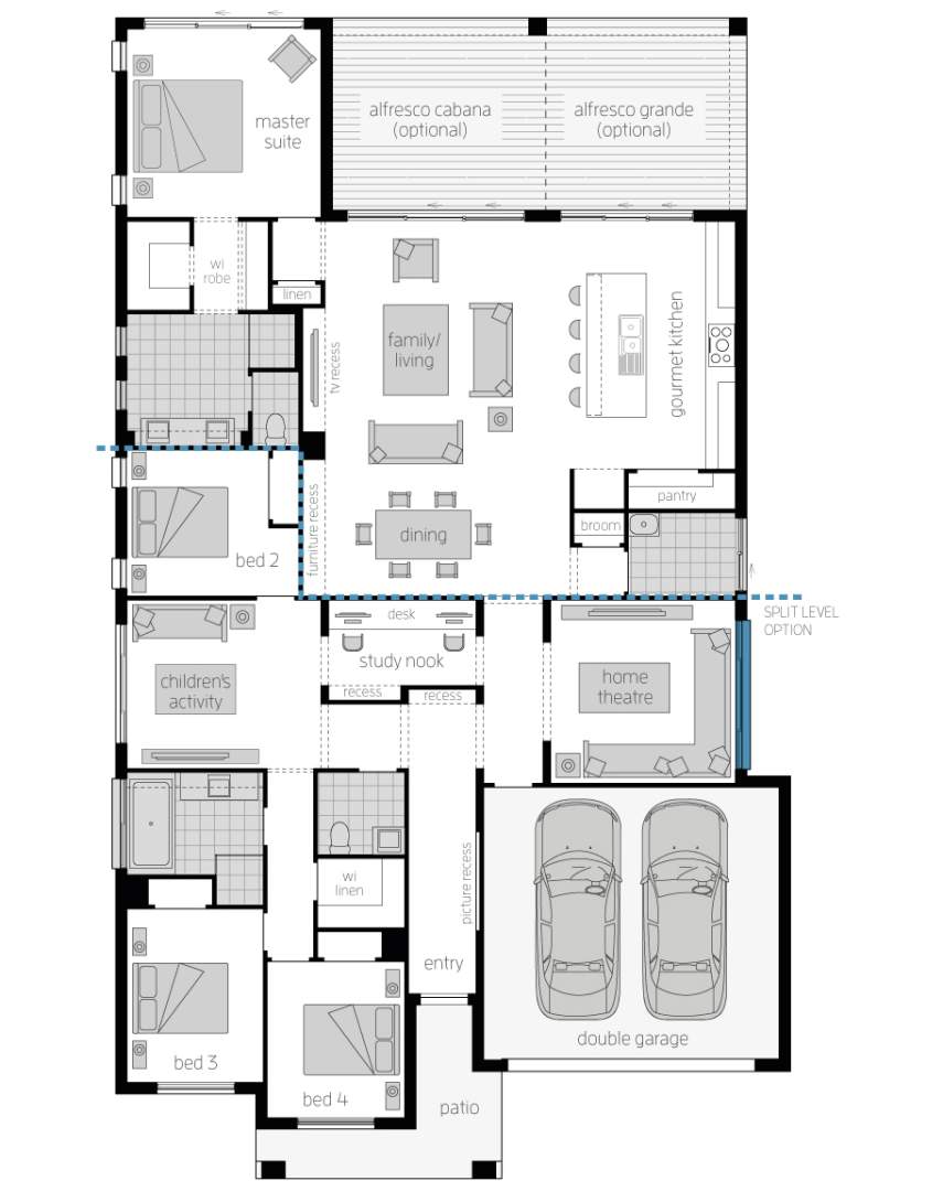 Floor Plan - Miami 16 Floor Plan - Miami 16 Executive Luxury Home - McDonald Jones