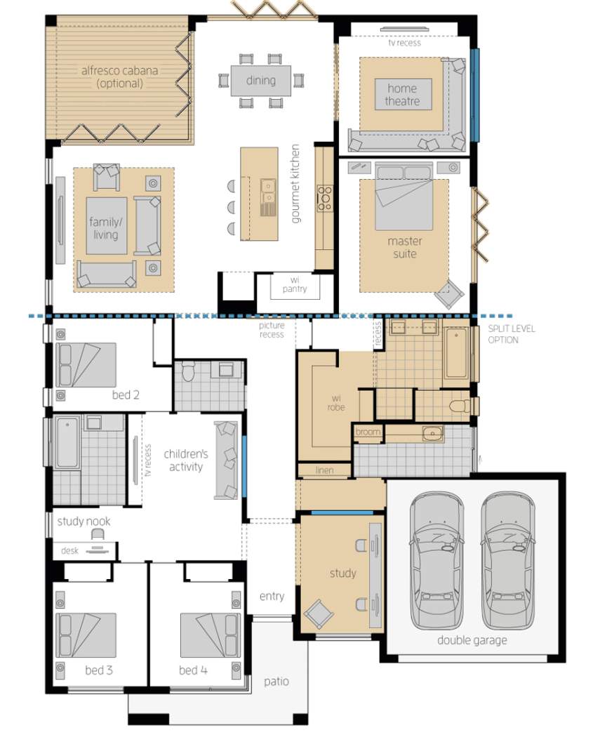 Floor Plan - San Marino - Architecturally Designed Home - McDonald Jones