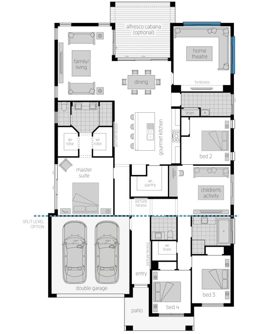 Architectural New Home Designs - Seaside Retreat Single Storey House Plan
