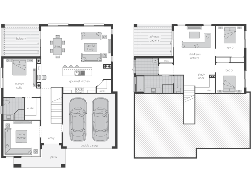 Horizon Sloping Block House Design Mcdonald Jones Homes