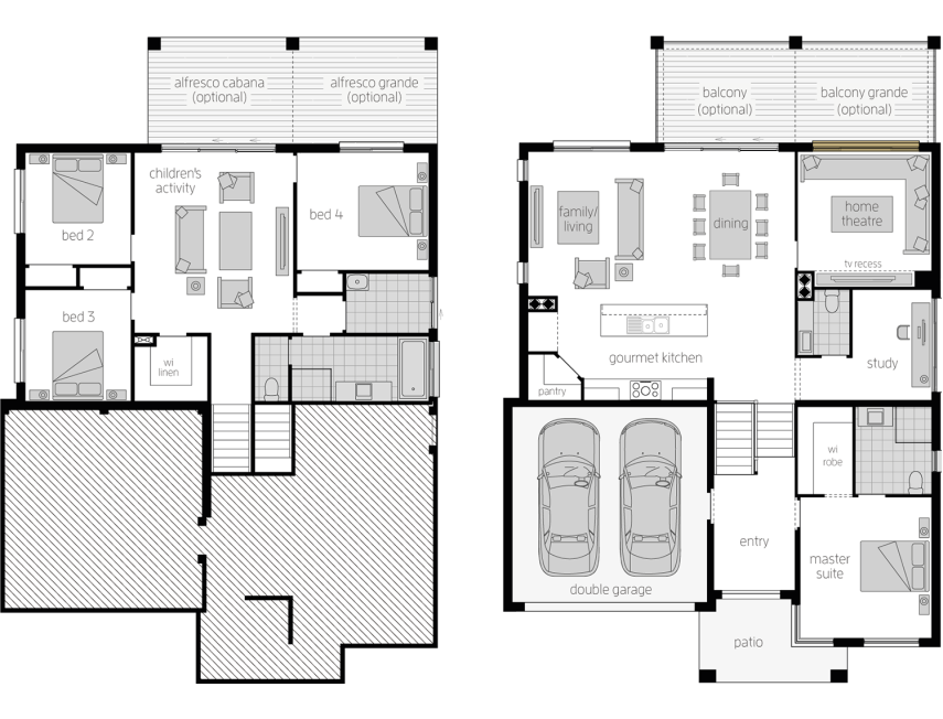 Horizon Sloping Block House Design Mcdonald Jones Homes