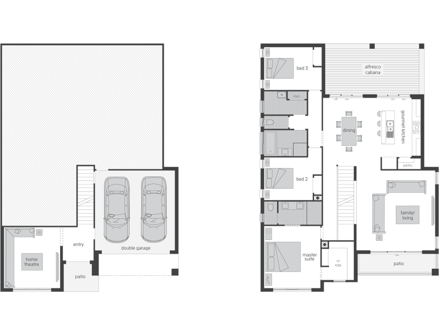 Architectural New Home Designs - Monterey Three Floor Plans