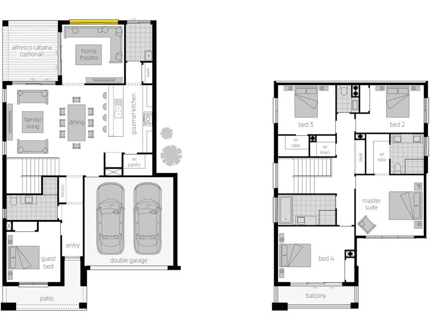 Floor Plan - Lexington Floor Plan - Lexington Two Storey Home - McDonald Jones