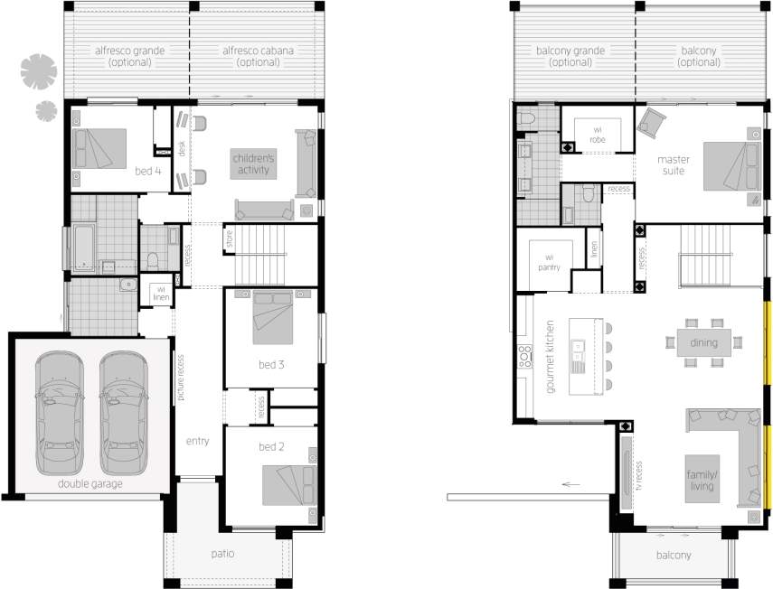 Luxury Two Storey Home Design Massena Mcdonald Jones Homes The screen is easy to attach to balcony railings with the two included ropes that thread through eyelets. massena mcdonald jones homes