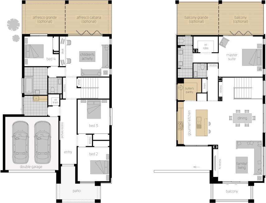 Two Story House Plans Small 2