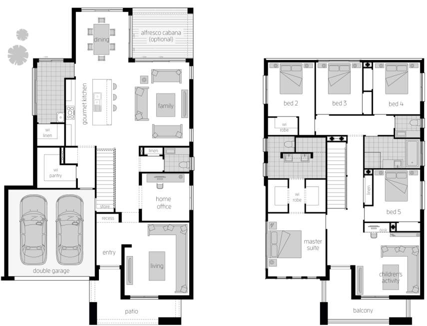 Saxonvale Contemporary Two Storey Home Mcdonald Jones Homes