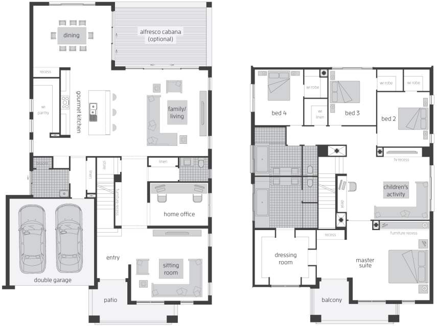 Architectural New Home Designs - Tallavera House Plan