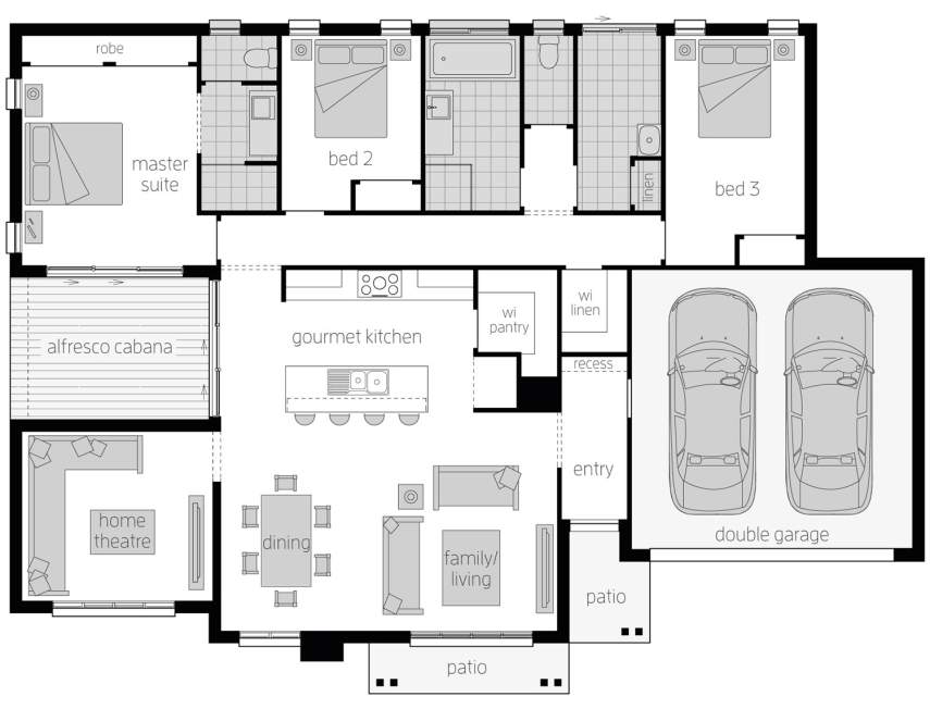 Cambridge Corner Block House Design McDonald Jones Homes