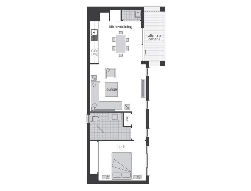 Floor Plan - Granny Flat 7 Floor Plan - Granny Flat 7 - McDonald Jones