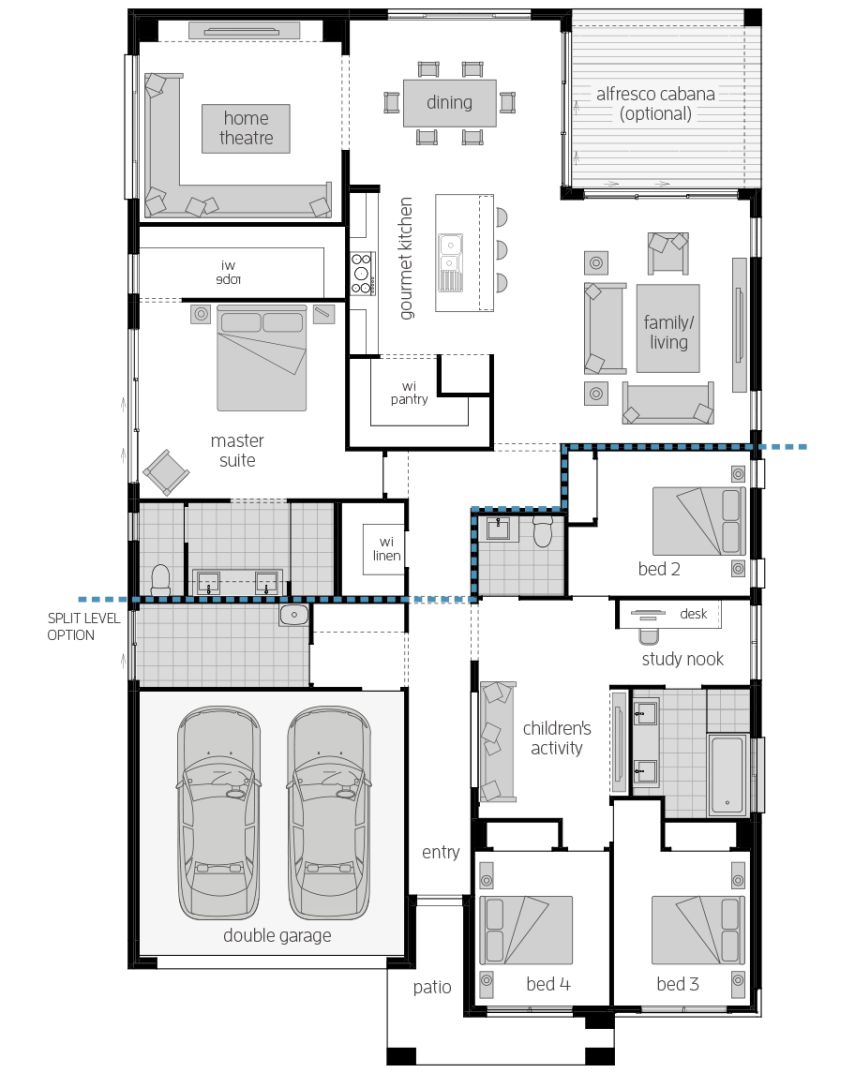 San Marino Manor 15- Single Storey Floor Plan- McDonald Jones