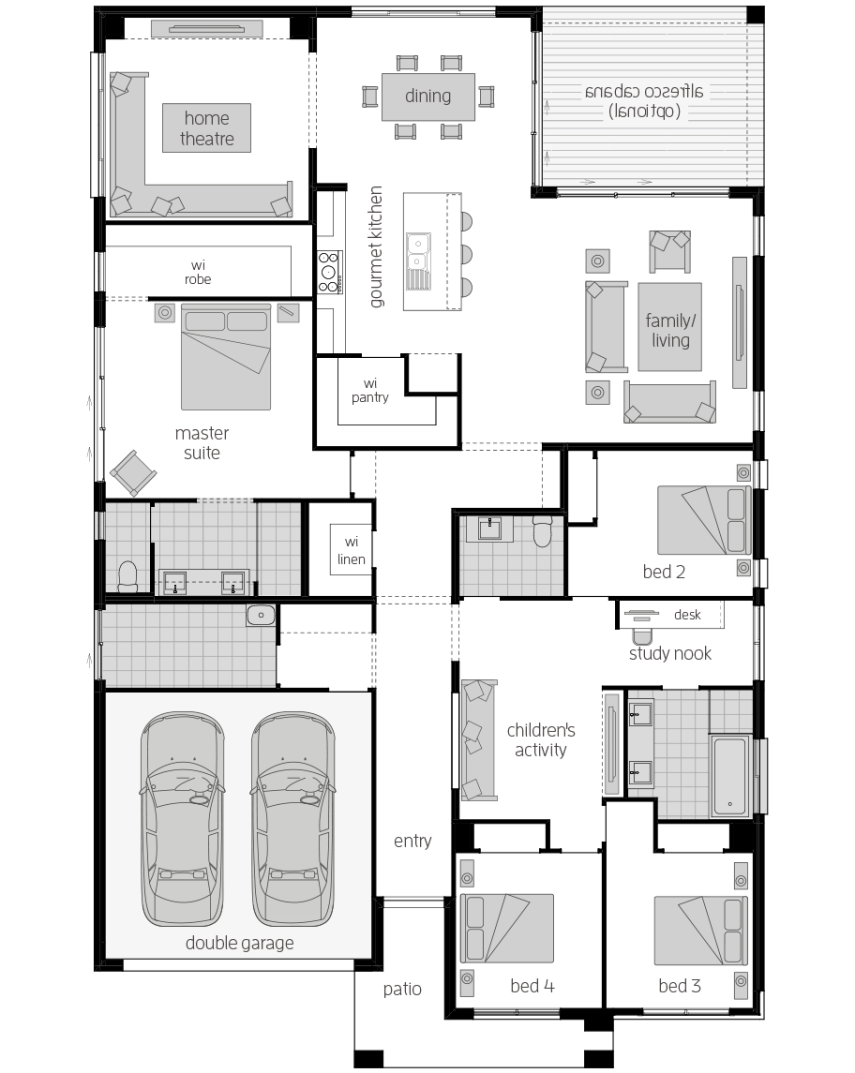 San Marino Manor 16- Single Storey Floor Plan- McDonald Jones