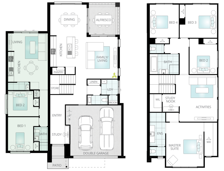 Soria - 2 bedroom granny flat option two bedroom granny flat option with two storey soria rhs