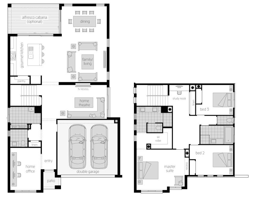 Floor Plan - Augusta31 Floor Plan - Augusta31 - Two Storey Home - McDonald Jones
