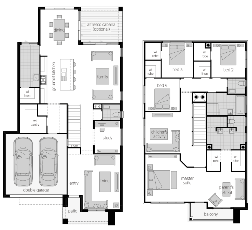 Saxonvale 33 One- Two Storey Floor Plan Saxonvale 33 One- Two Storey Floor Plan- McDonald Jones
