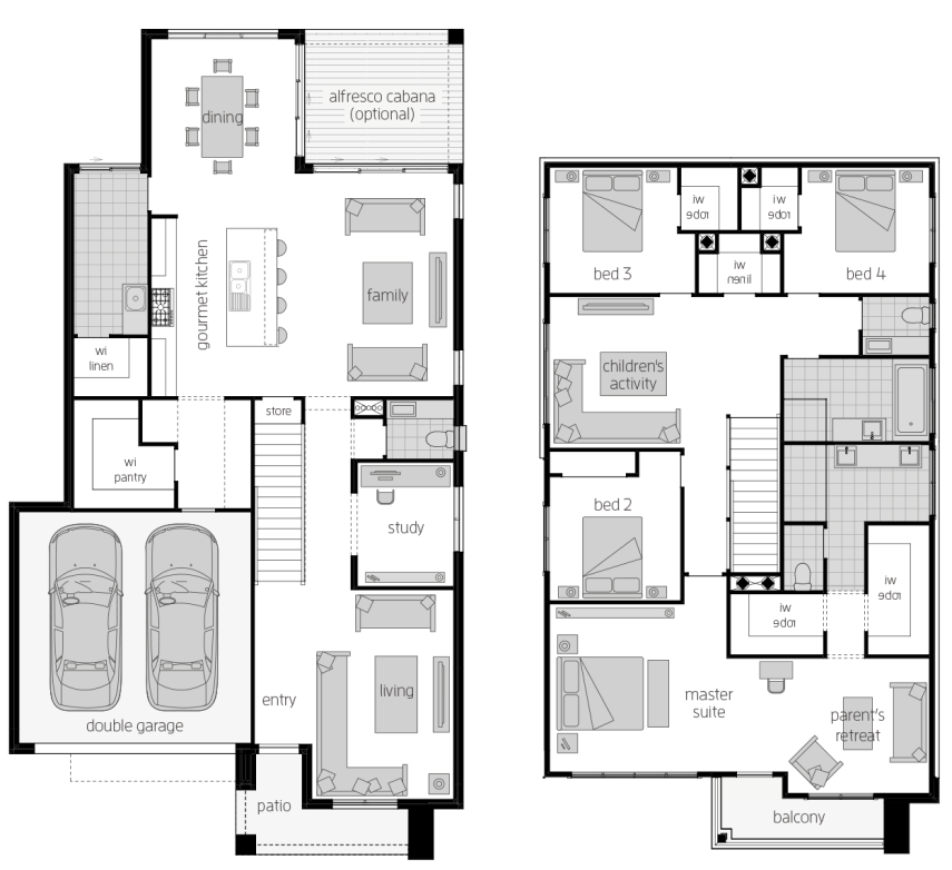 Saxonvale 33 Three- Two Storey Floor Plan Saxonvale 33 Three- Two Storey Floor Plan- McDonald Jones