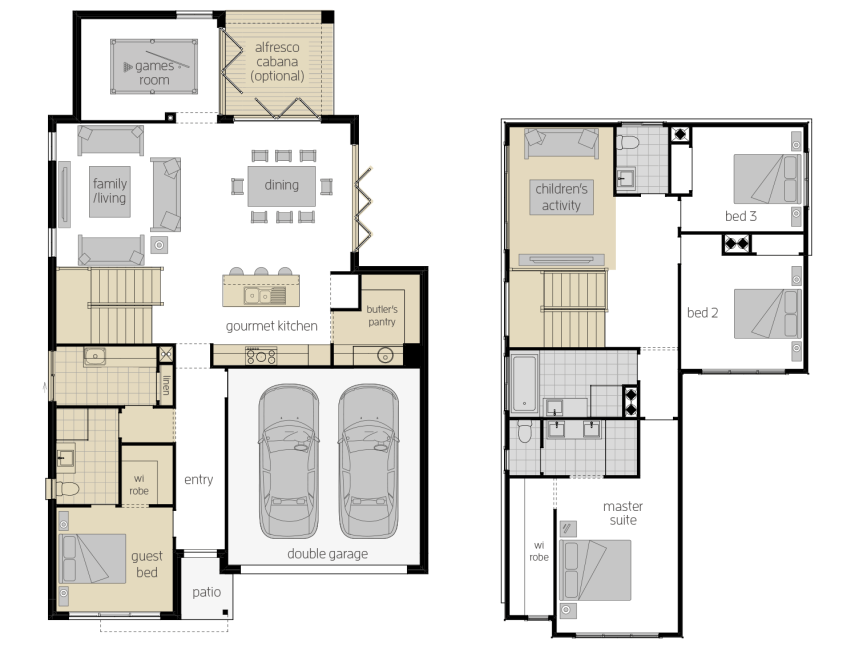 Sevilla 28- Two Storey Upgrade Floor Plan Sevilla 28- Two Storey Upgrade Floor Plan- McDonald Jones
