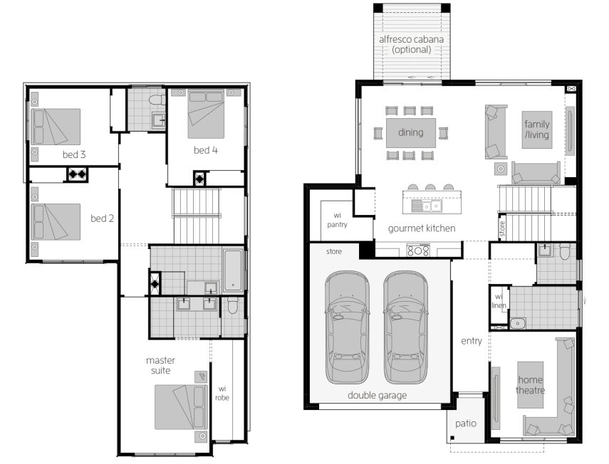 Sevilla 26- Two Storey Floor Plan Sevilla 26- Two Storey Floor Plan- McDonald Jones