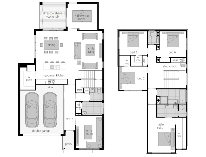 Sevilla 30- Two Storey Floor Plan Sevilla 30- Two Storey Floor Plan- McDonald Jones