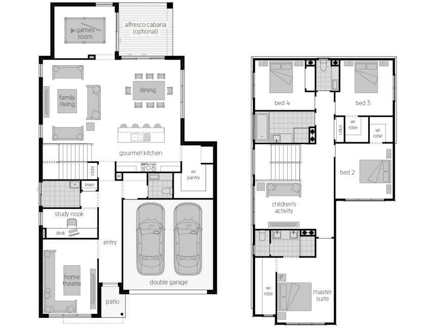 Sevilla 32- Two Storey Floor Plan Sevilla 32- Two Storey Floor Plan- McDonald Jones