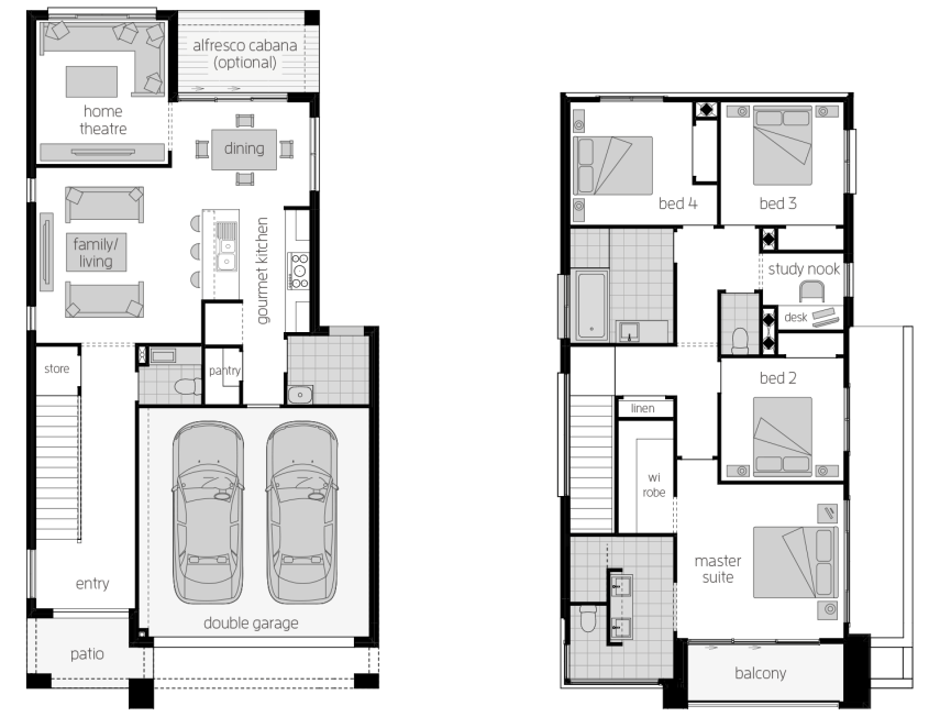 Whistler 25 Double Storey Floor Plan RHS Whistler 25 Double Storey Floor Plan RHS