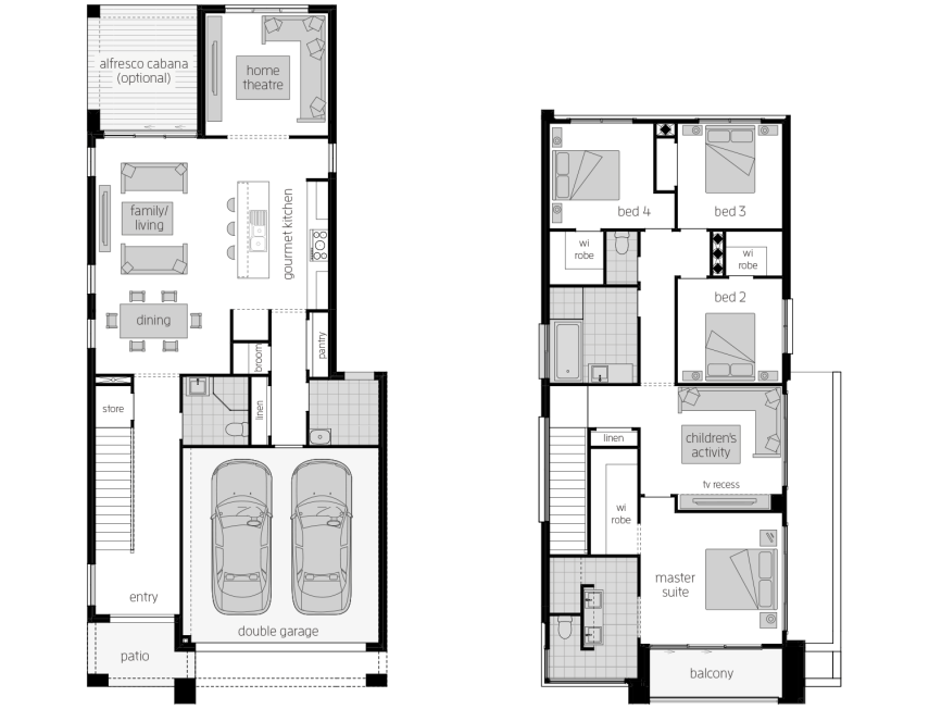 Whistler 28 Double Storey Floor Plan RHS Whistler 28 Double Storey Floor Plan RHS