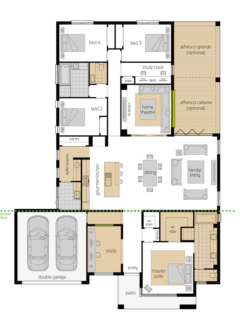Broadbeach 16 upgrade floorplan lhs Broadbeach 16 upgrade floorplan lhs