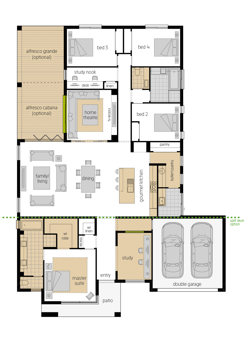 Broadbeach 16 upgrade floorplan lhs Broadbeach 16 upgrade floorplan lhs