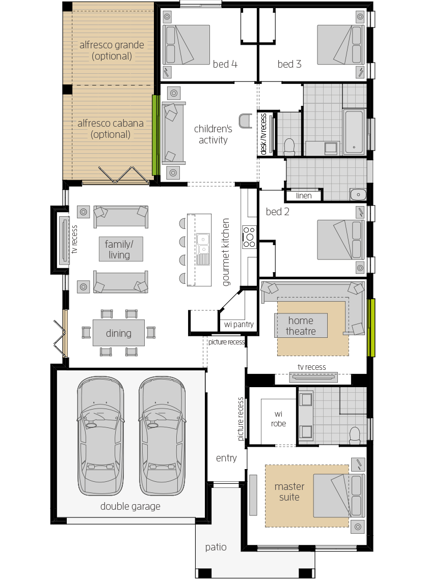 Havana 28 upgrade floorplan lhs Havana 28 upgrade floorplan lhs