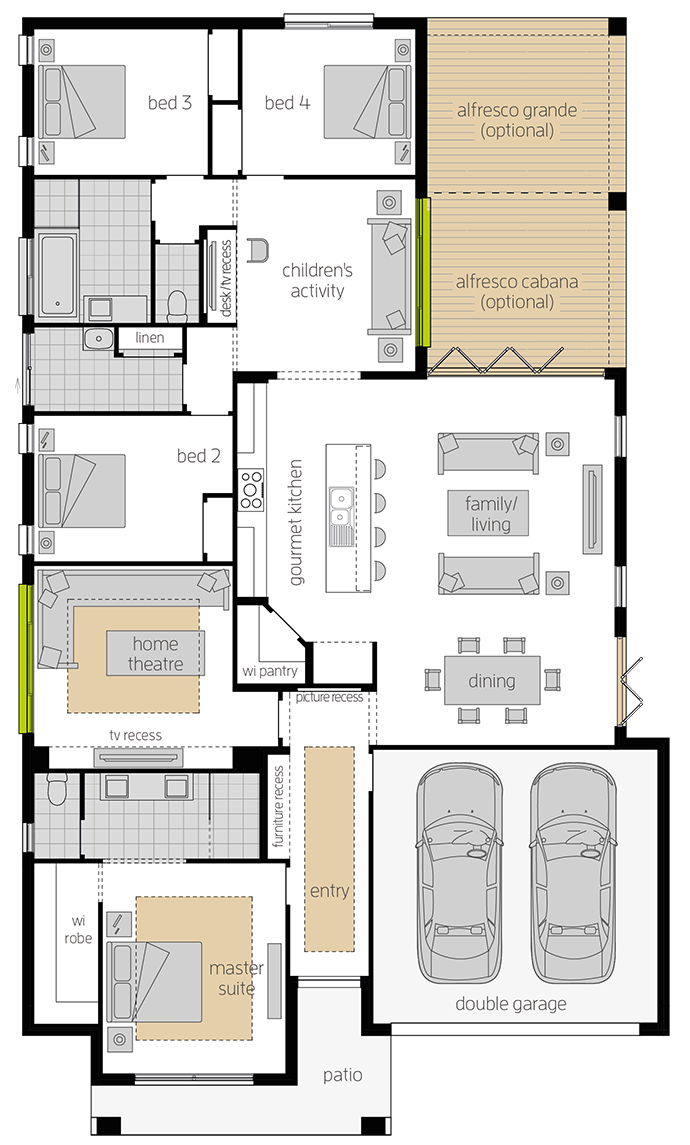 Havana Executive Zero upgrade floorplan lhs Havana Executive Zero upgrade floorplan lhs
