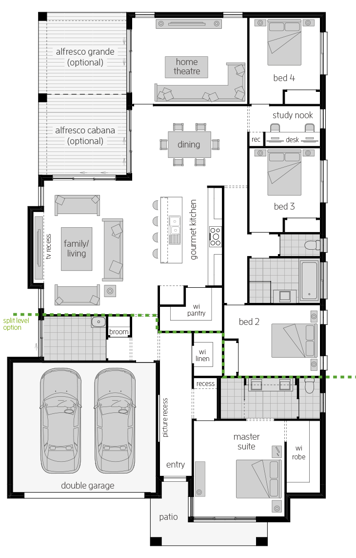 Portsea One Zero floorplan lhs
