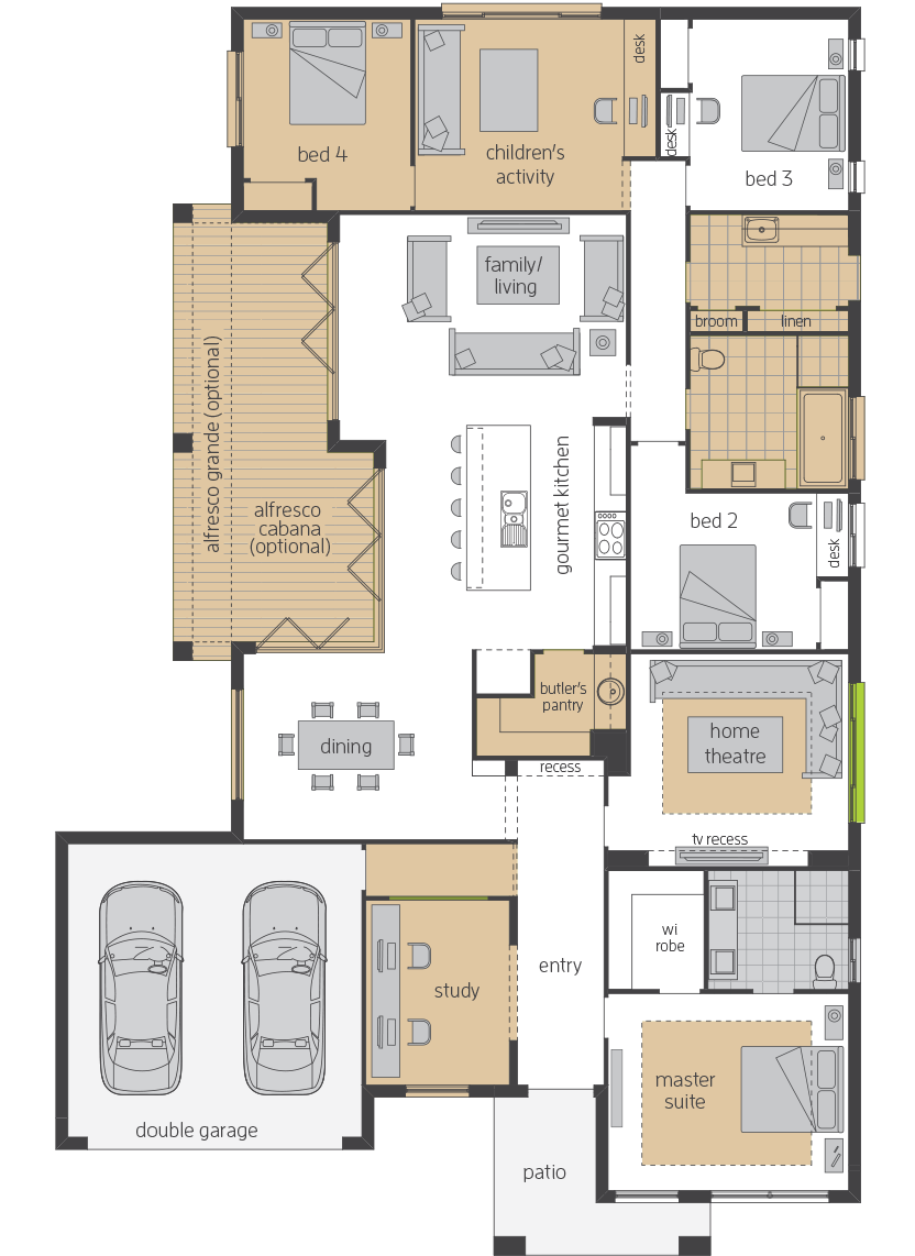 Garden Retreat Upgrade floorplan lhs Garden Retreat Upgrade floorplan lhs