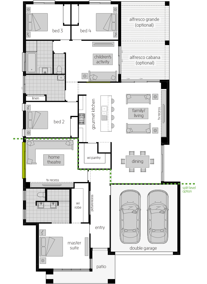 Havana Encore- Single Storey Floor Plan Havana Encore- Single Storey Floor Plan- McDonald Jones