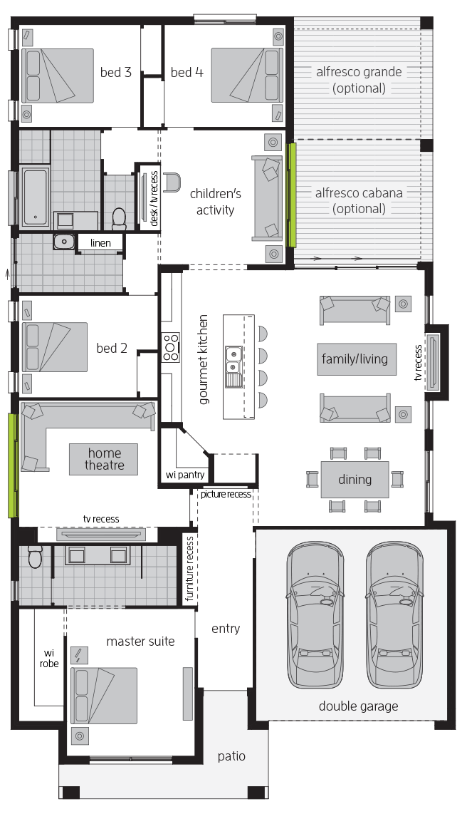 Havana Executive floorplan lhs Havana Executive floorplan lhs
