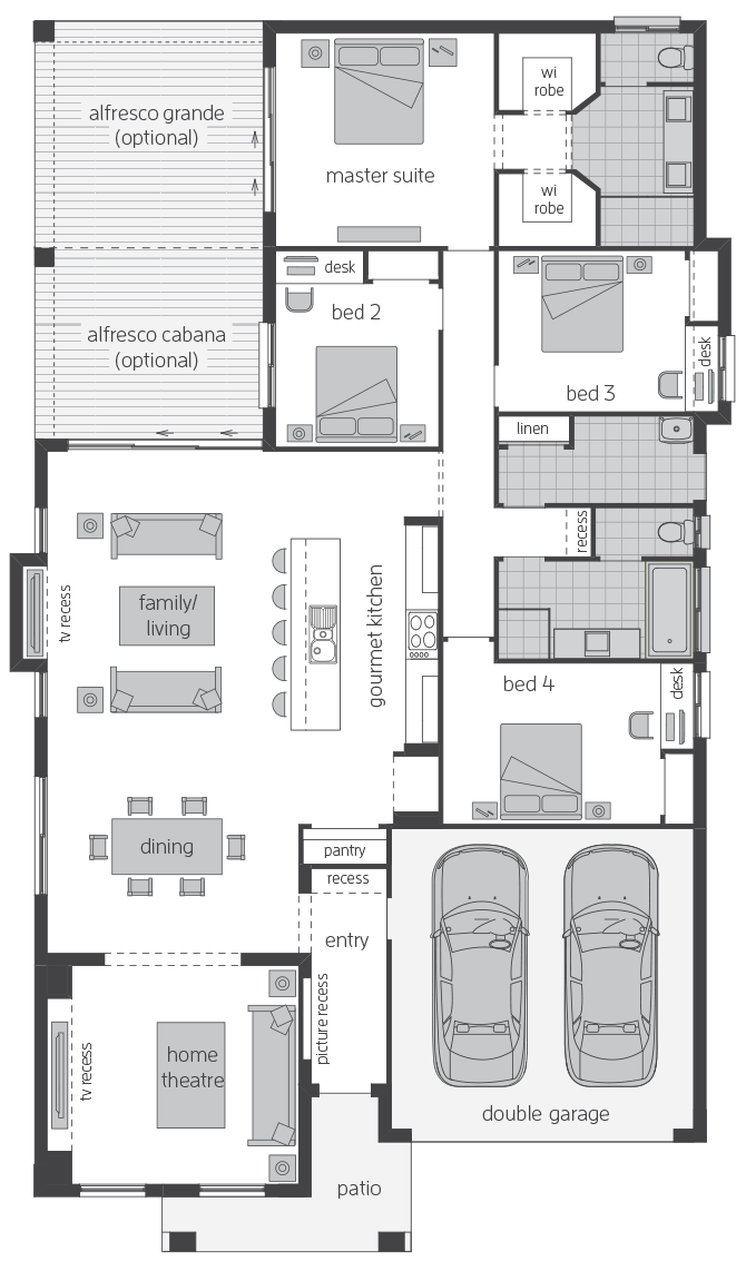 Havana Three floorplan lhs Havana Three floorplan lhs