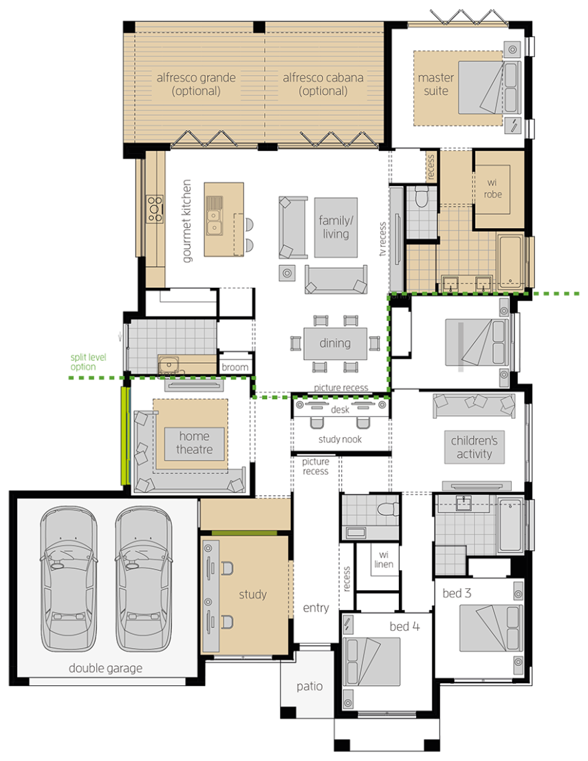 Portifino upgrade floorplan lhs 