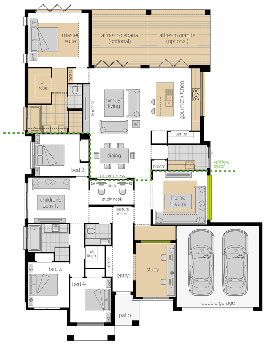 Portifino upgrade floorplan lhs 